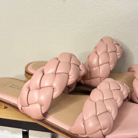 4/$10🎄TIME & TRU Nude Pink Chunky Braided Strap Slip-on Sandals Size 7 - Picture 11 of 14